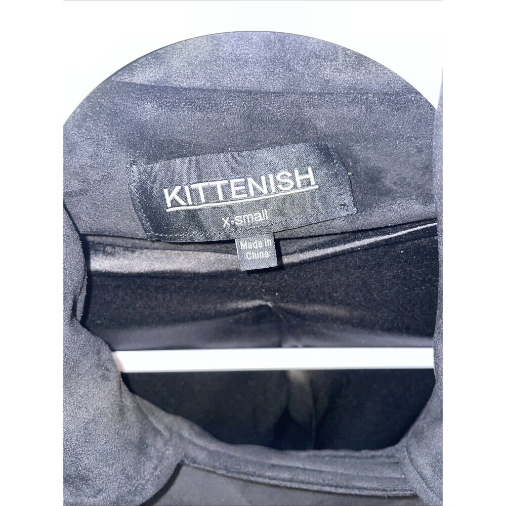 Kittenish Women’s Fashion Jacket Size X Small Black Party Going Out Streetwear - Picture 2 of 12